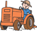トラクターのイラスト