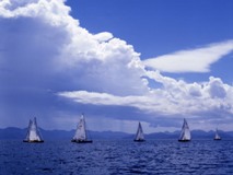 ヨットと猪苗代湖（1）