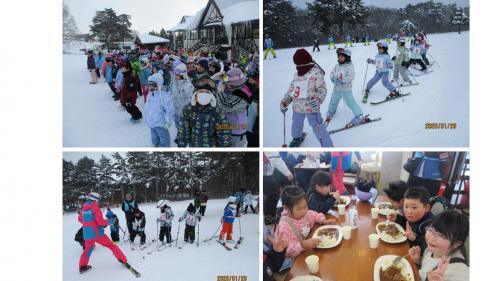 低学年スキー教室の様子