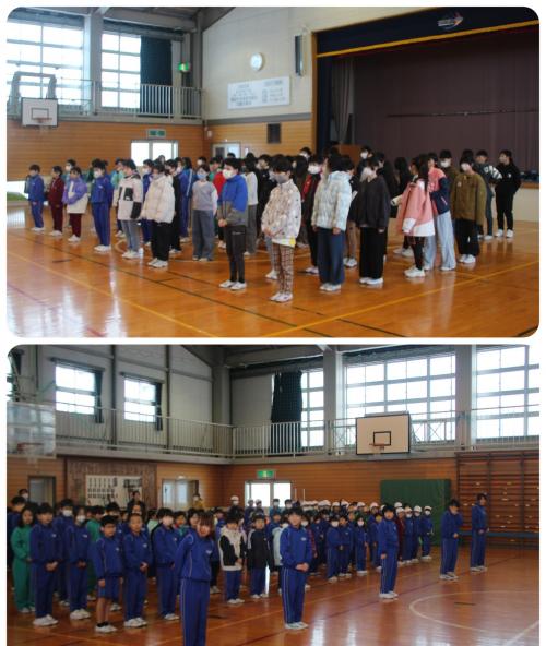 野口スキー大会壮行会の様子