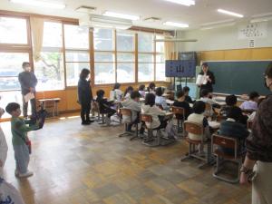 ３の２授業参観