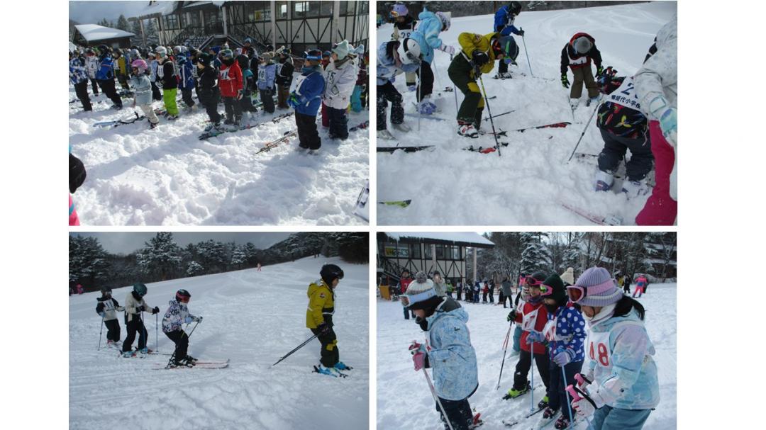 中学生スキー教室の様子