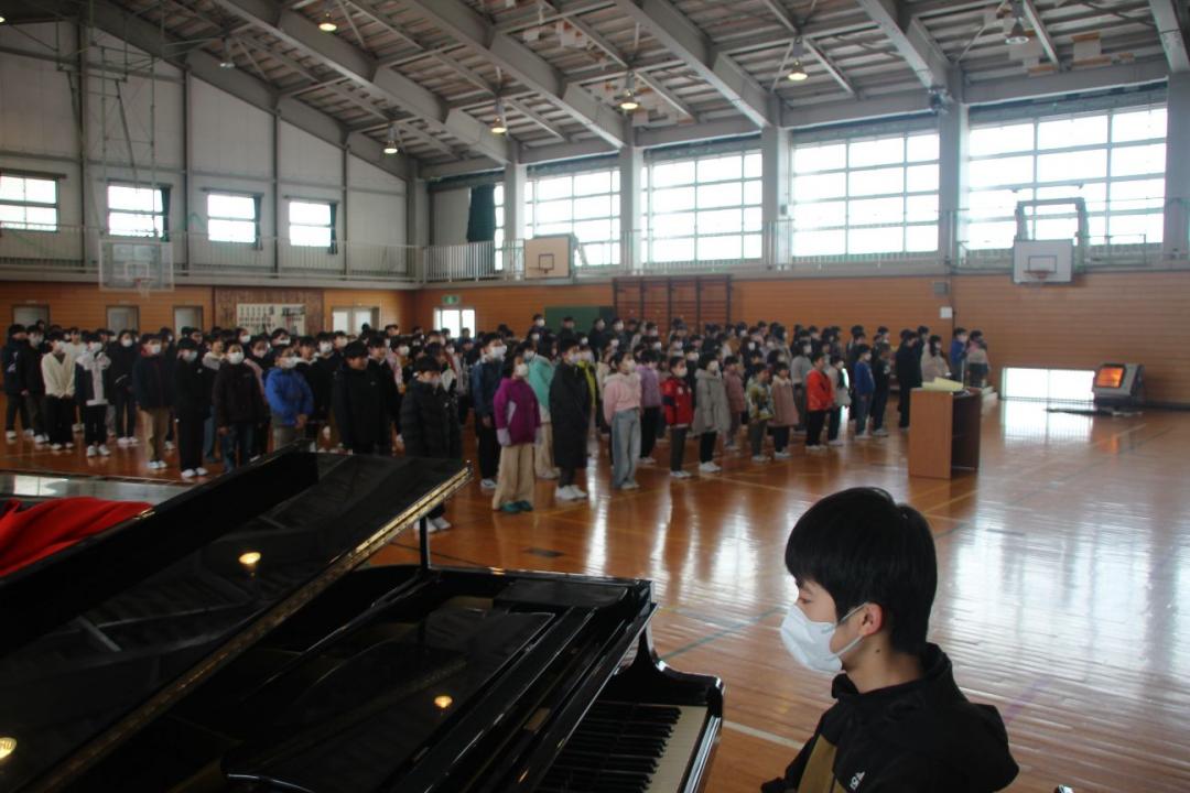 第三学期始業式の写真